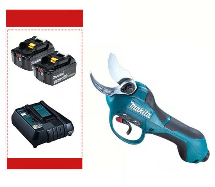 【⚡️1600Kč! 】(Speciální nabídka) [Zahradní nůžky Makita DUP361PT2 1000 W + dvě baterie 5,0 Ah 36 V + nabíječka] Výdrž baterie: 6 hodin